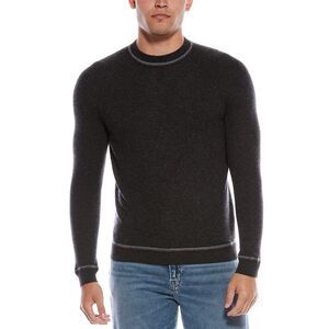 Autumn Cashmere Mens Raglan Cashmere Crewneck Sweater, Gray